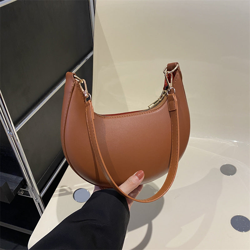 Trendy One-shoulder Commute Minimalist All-matching Girlish Underarm Bag