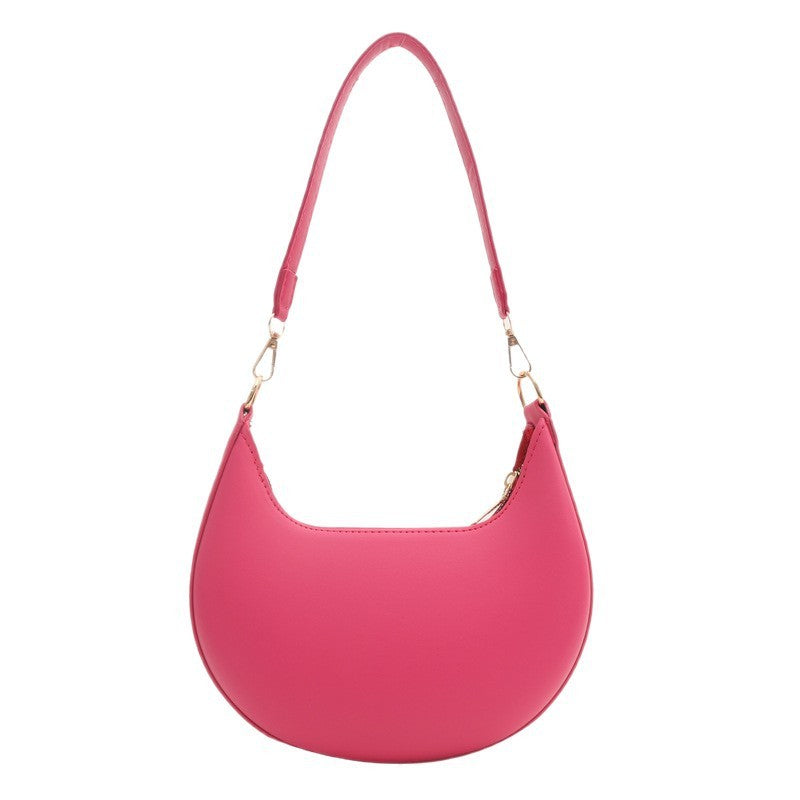 Trendy One-shoulder Commute Minimalist All-matching Girlish Underarm Bag