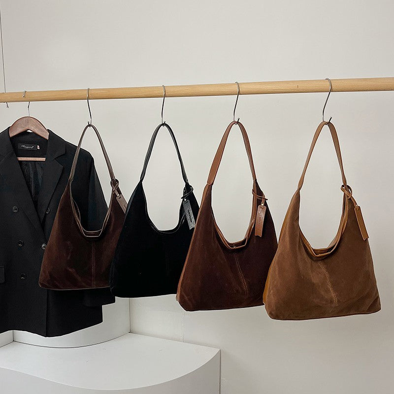 Sac à bandoulière vintage en daim